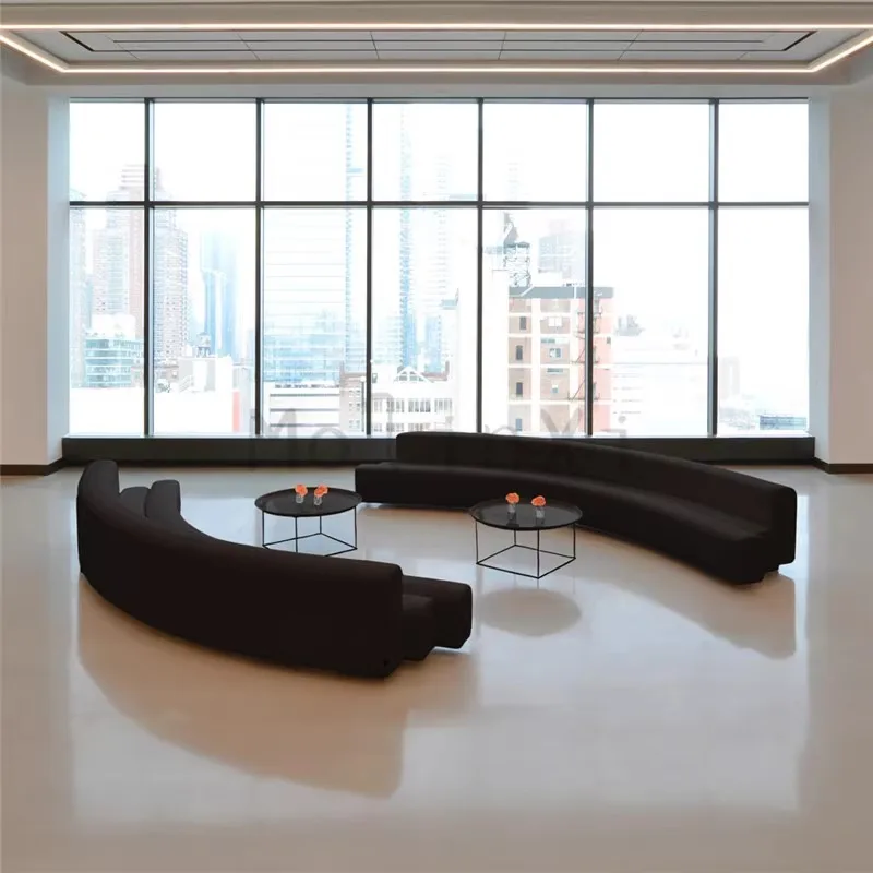 

Hot Sales Creative Simple Modern Office & HomeStay Solid Wood Style Sofa Set For Rest Area & Training Institution Irregular Shap