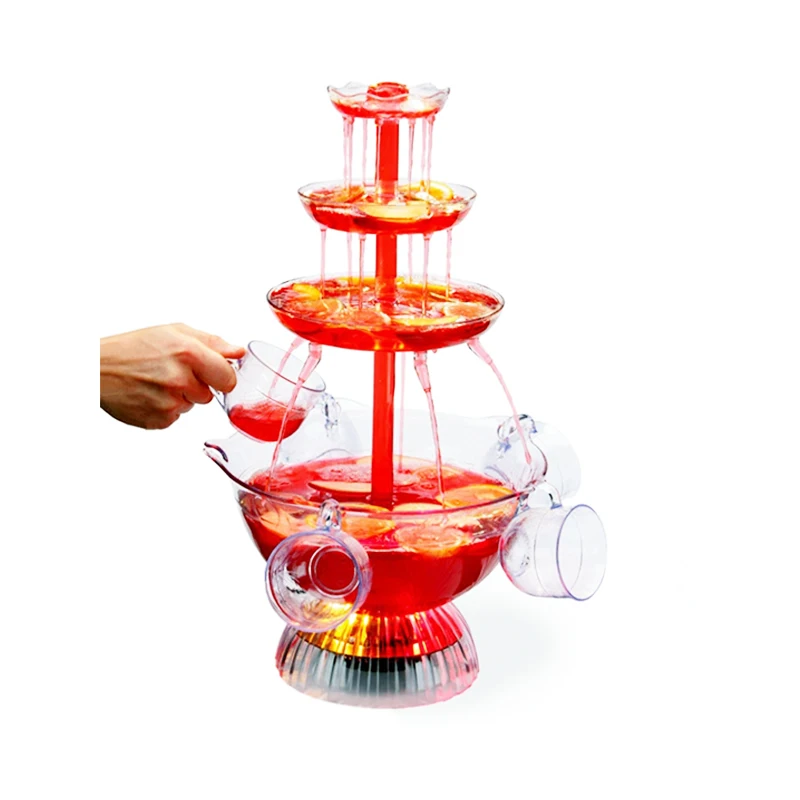 Red Wine Fountain Machine Juice Drink Beer Dispenser Wedding Celebration Party Wine Waterfall Machine