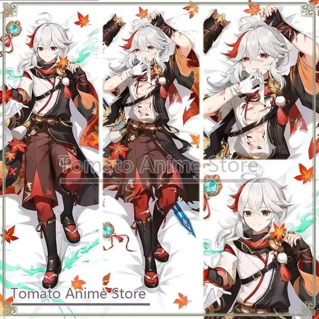 

Genshin Impact Kaedehara Kazuha Dakimakura Hing Body Pillow Case Cosplay Japanese Otaku Cushion Cover Xmas