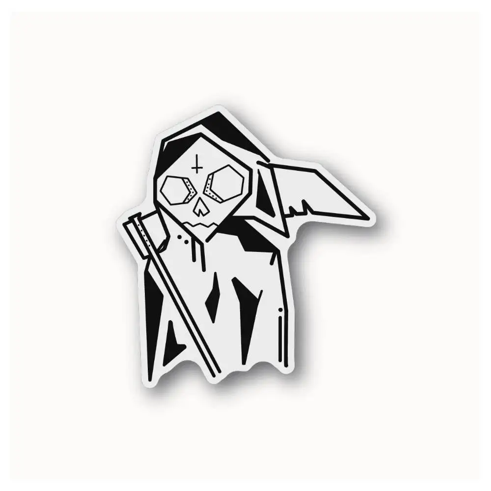 Grim Reaper 9 Waterproof Stickers For Decorating Car Windows Motorcycles And Computers.