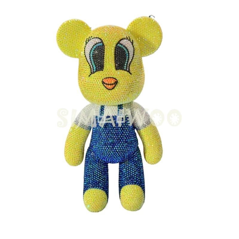 

Creative Rhinestone Bear Statue Custmizable DIY Duck Graffiti Blinged Mosaic DollDiamond Cross Stitch Bithday Christmas Gift