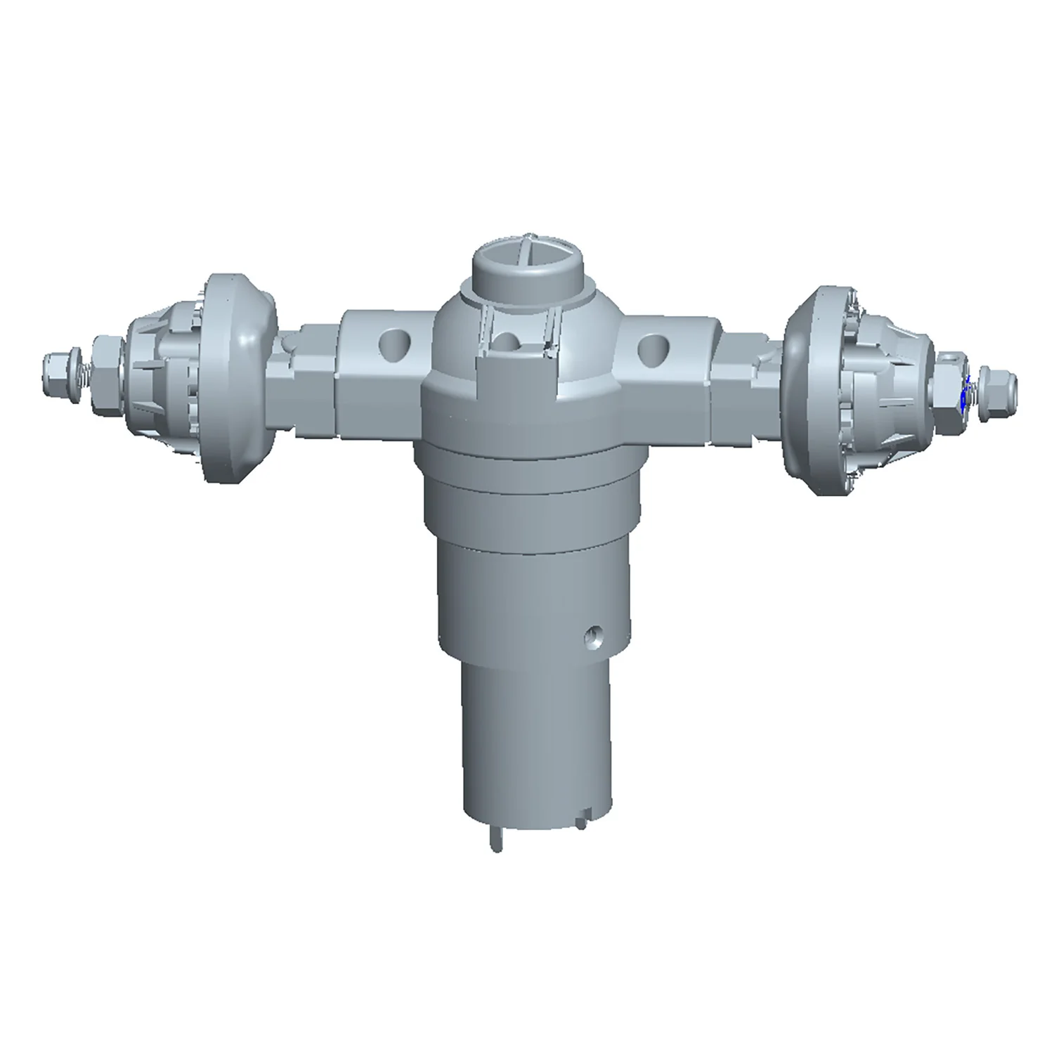 

E592 0007 Rear Wheel Drive Gearbox for Double E RC Loading Machine L260H Remote Control Loader Replica Model Accessories