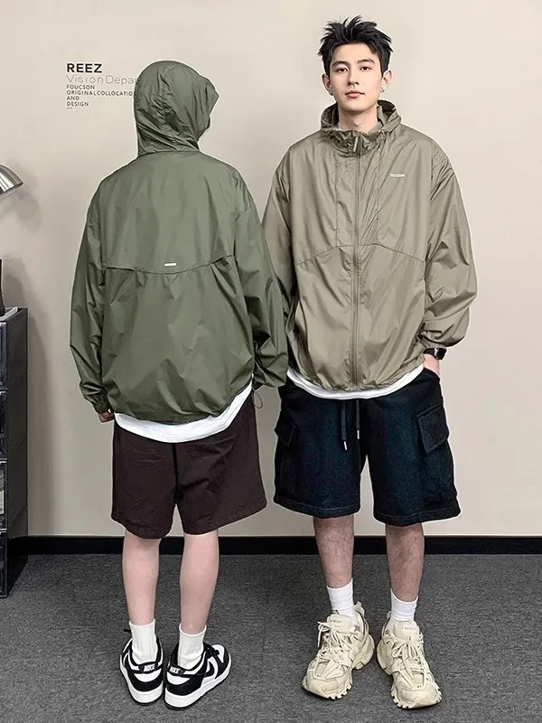 

REEZ Летняя солнцезащитная одежда UPF50, легкая дышащая крутая джерси для мужчин и женщин, американская пара Sle