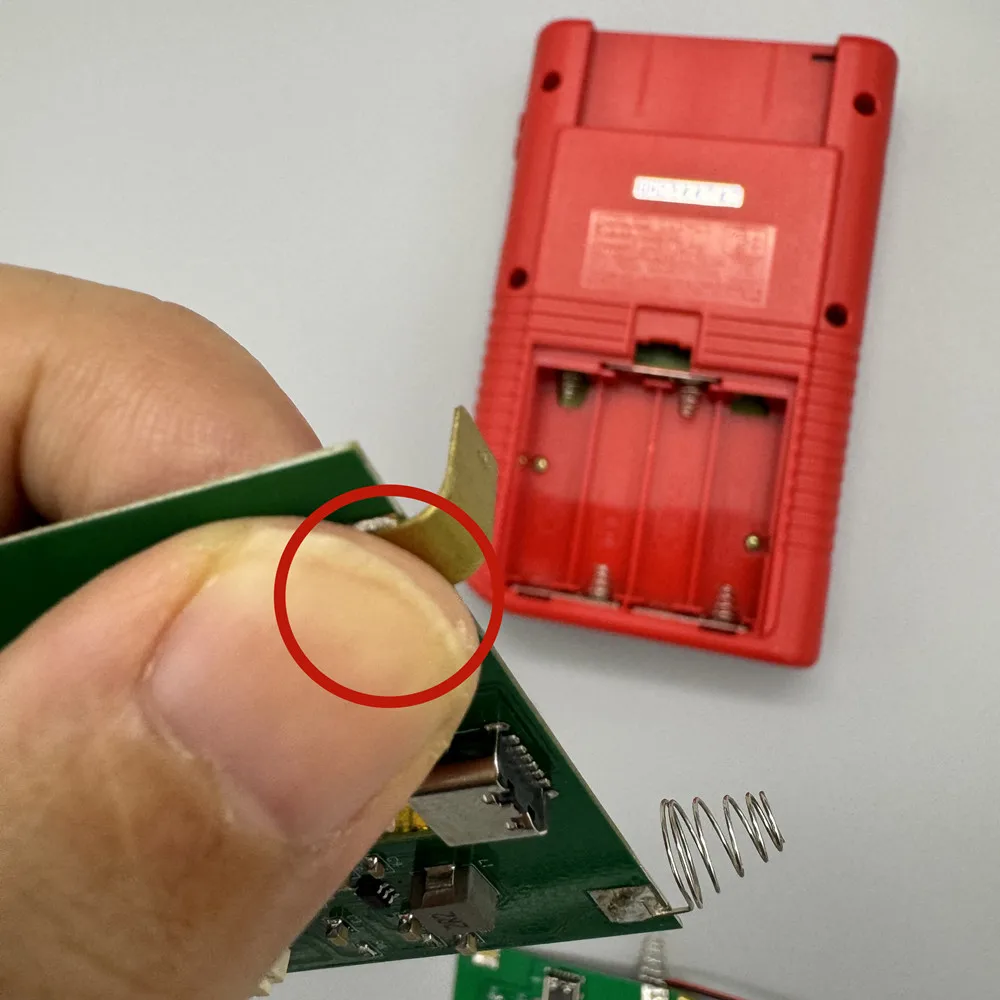 وحدة تحكم ألعاب ريترو مع مجموعة بطارية قابلة للشحن لجهاز Gameboy GB DMG