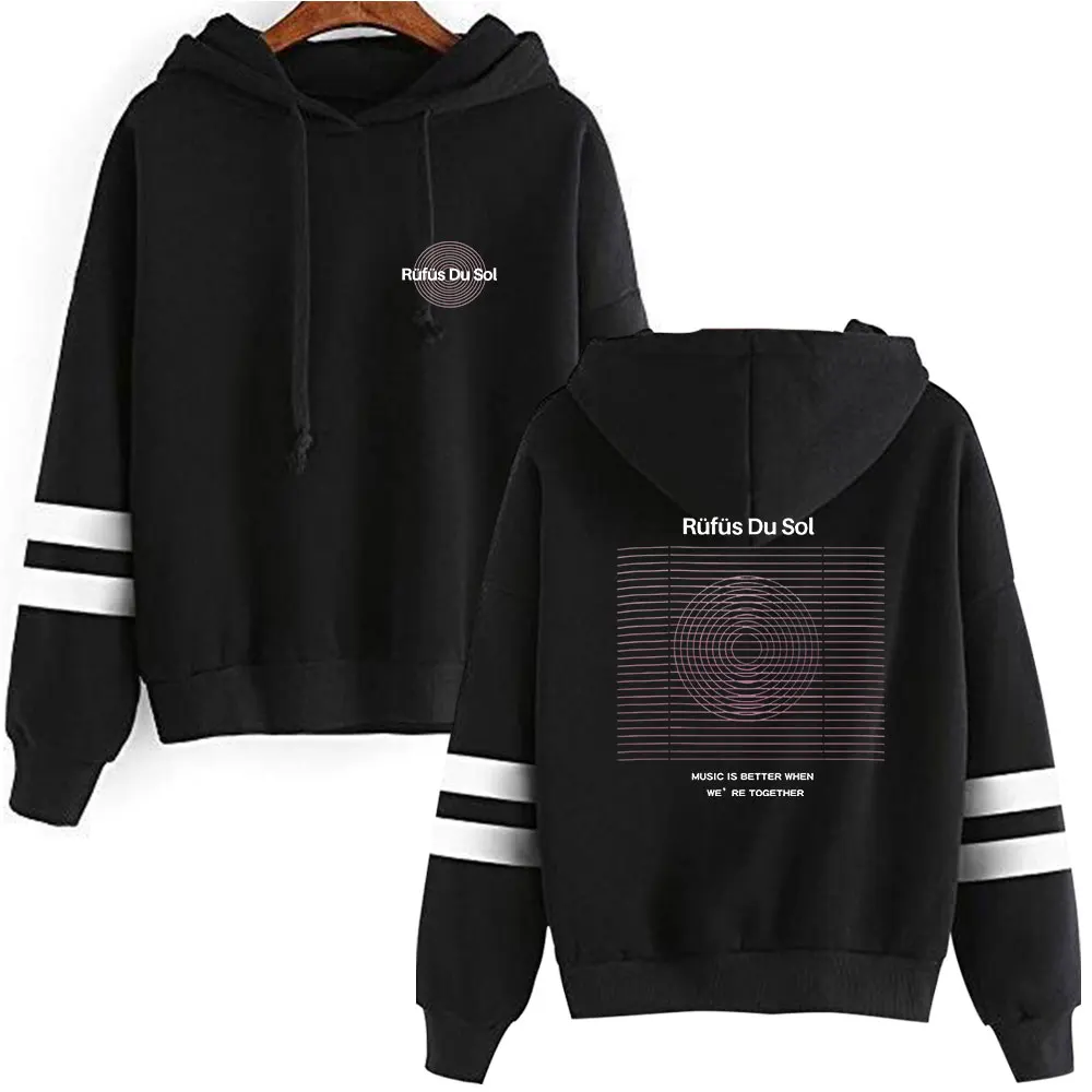 

Rufus du Sol Merch Hoodies Pocketless Parallel Bars Sleeve Sweatshirt Casual Clothes Everyday Wear