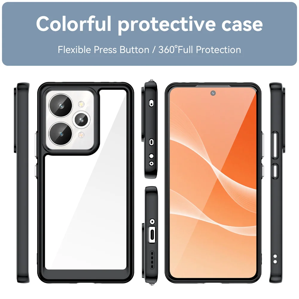حافظة لهاتف OPPO Realme 15 5G لوحة الكترونية معززة صلبة حافظة لهاتف OPPO Realme 15 Pro Realme15 موضة كاملة PMMA + TPC هاتف Coque