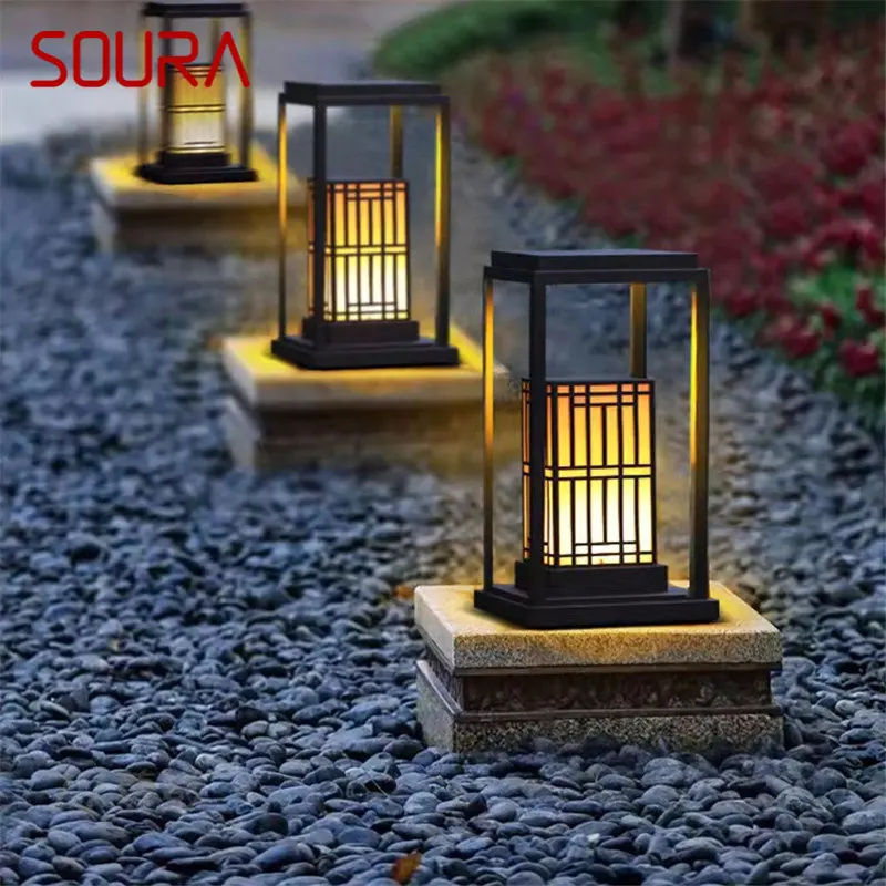 

SOURA Outdoor Lawn Lamp Chinese Classical LED Portable Lighting Waterproof IP65 for Electricity Home Hotel Villa Garden Decor