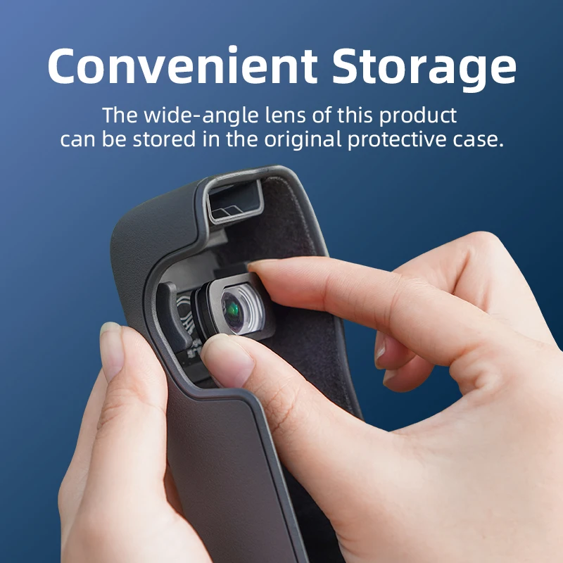 Compatible with OSMO POCKET 3 wide-angle lenses, augmentation filters, external extended angle lens accessories