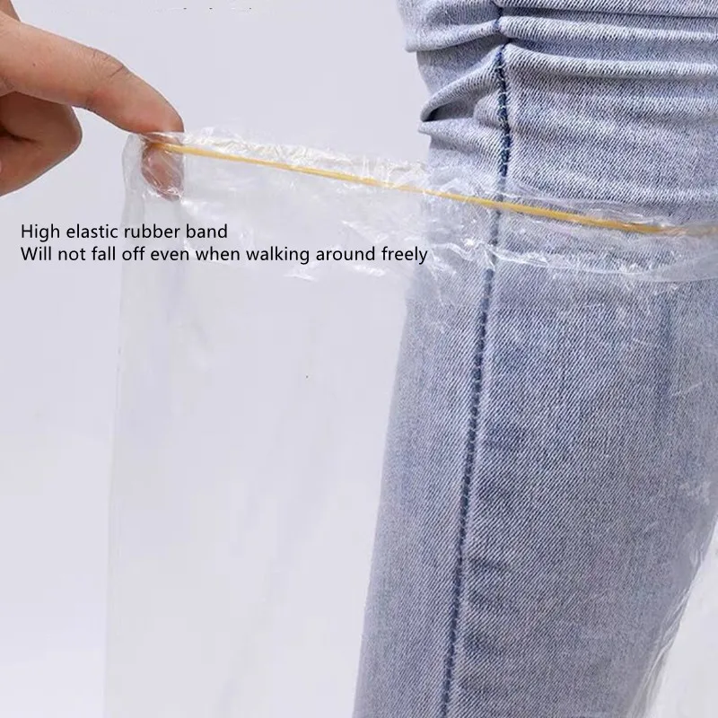 Disposable shoe covers Waterproof non-slip outdoor rain shoes over the knee shoe covers for men and women