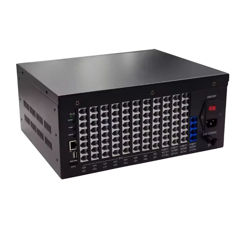 Empresa e hotel PBX com sistema de troca telefônica de 96 extensões PABX