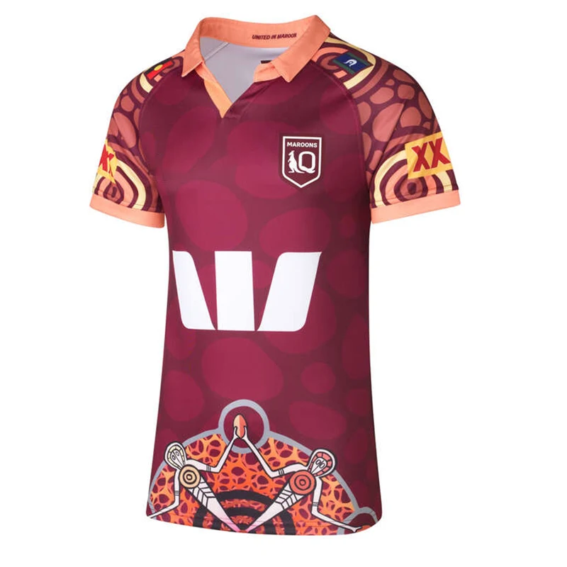 Queensland Maroons 2024 Men's Replica Indigenous Jersey (Custom name and number )