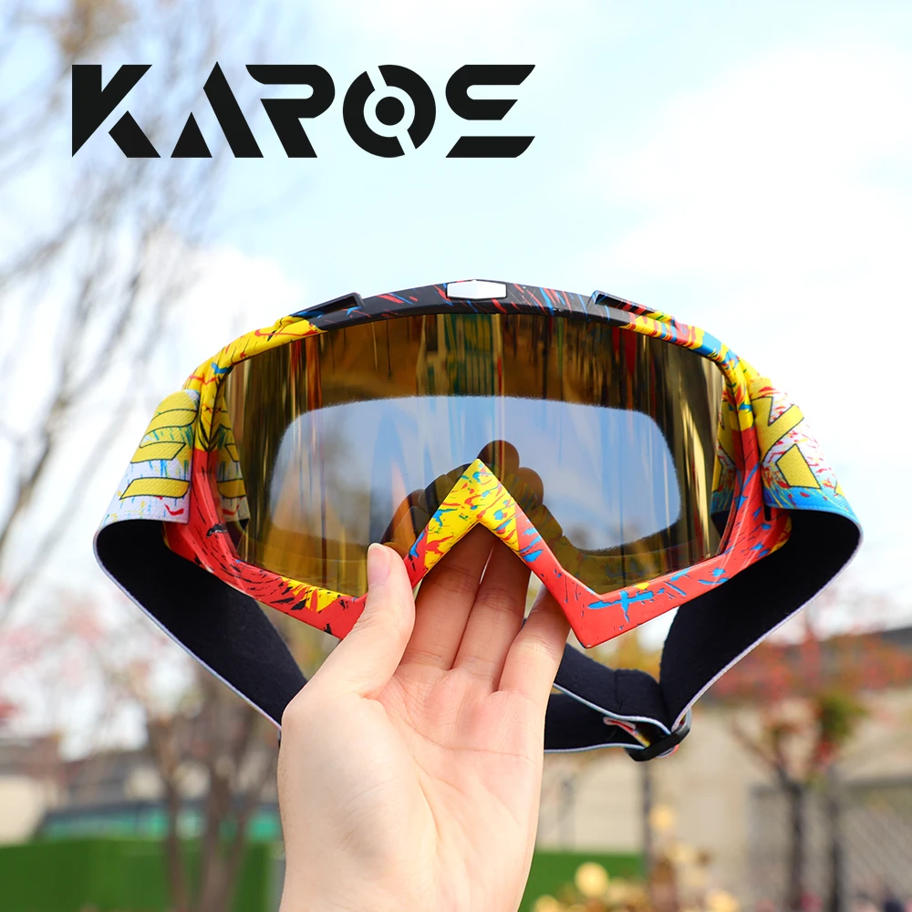 Protective Glasses Motorcycle Helmet Outdoor Sports Windproof Dustproof Eye Glasses Ski Snowboard Goggles Motocross Riot Control
