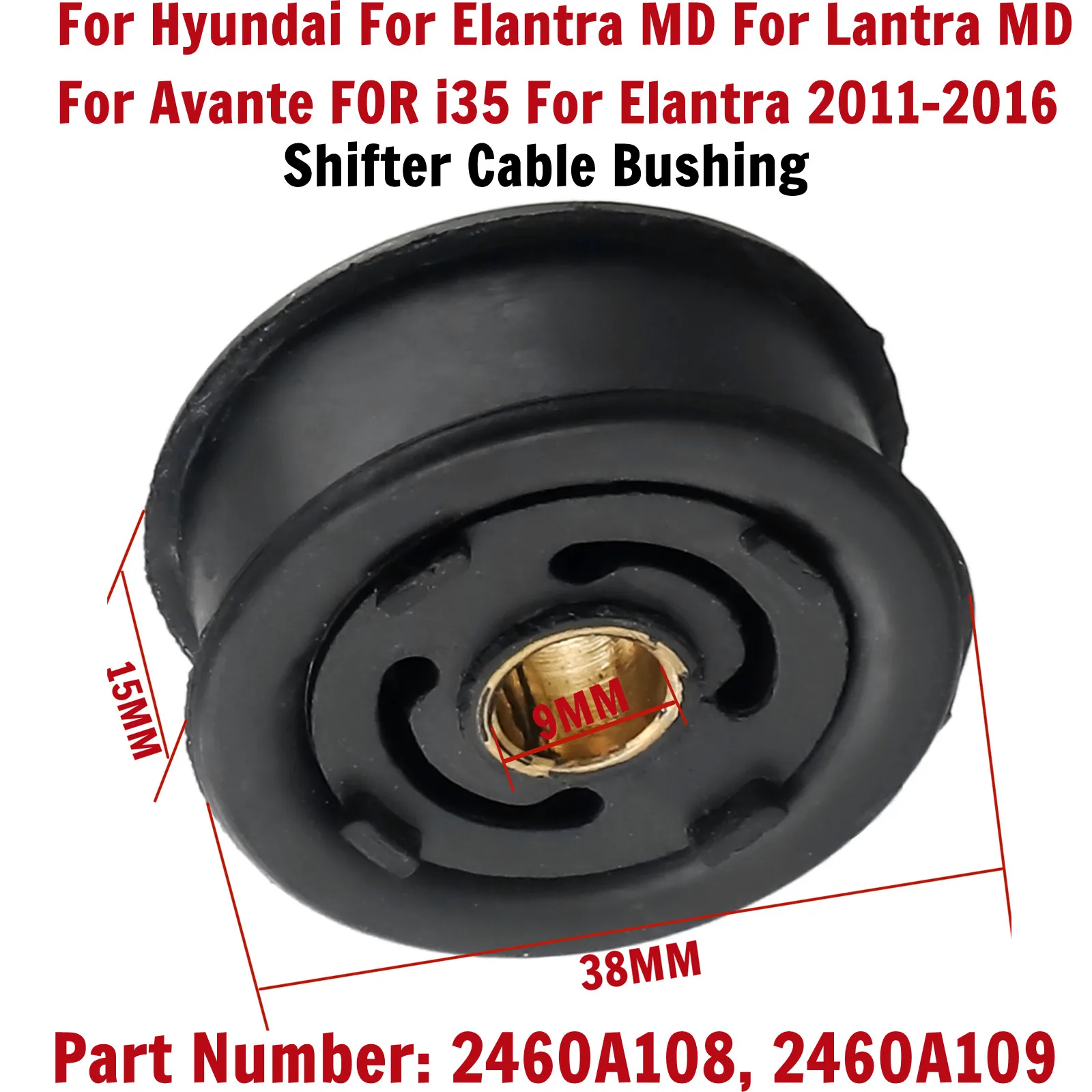 1x Car Gear Shift Lever Linkage Shifter Bushing 2460A108 2460A109 For Hyundai For Elantra MD For Lantra MD For Avante 2011-2016