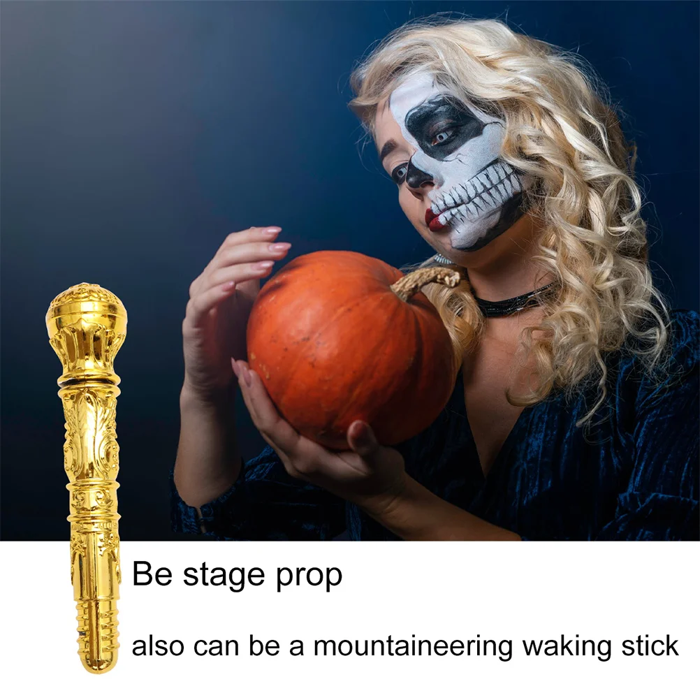 

2pcs Plastic King Scepter Egyptian Cosplay Supplies Halloween Party Stage Performance Decorative Walking Stick Cosplay Costume