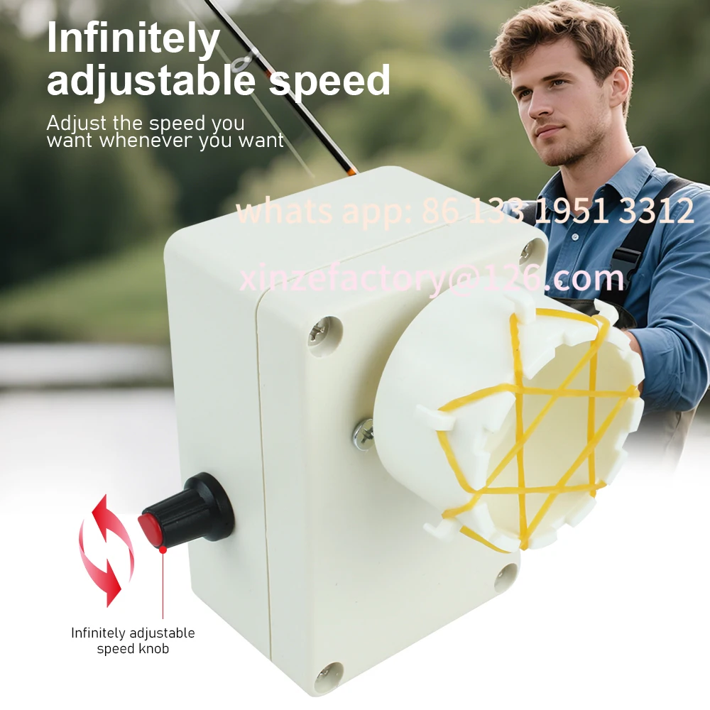 Customizable Adjustable Fishing Rod Winding Equipment 0-50RPM Fishing Rod Wire Wrapping Machine  DIY Epoxy Resin Coating Machine