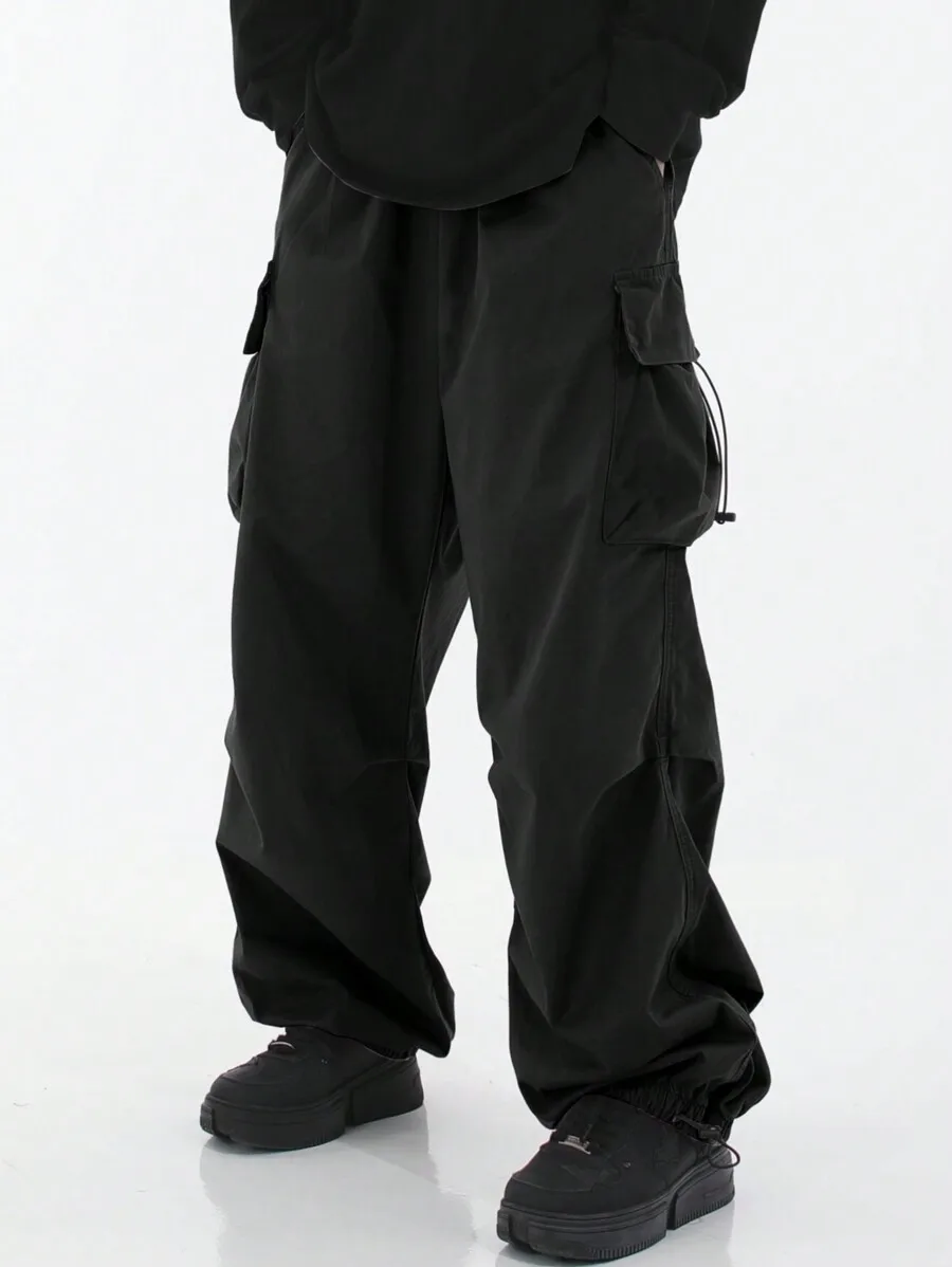 

Loose Cargo Pants Men Oversized Straight Leg Streetwear Casual Trousers