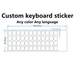 custom language keyboard sticker