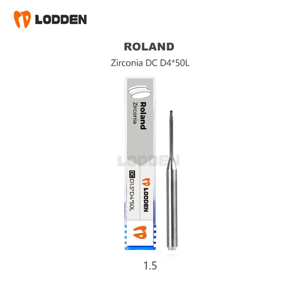 Roland Dental Milling Burs Grinding Zirconia D4 Shank DC Diamond Coating 50mm length 0.3/0.6/1.0/1.5/2.0mm Dental Grinding Tool