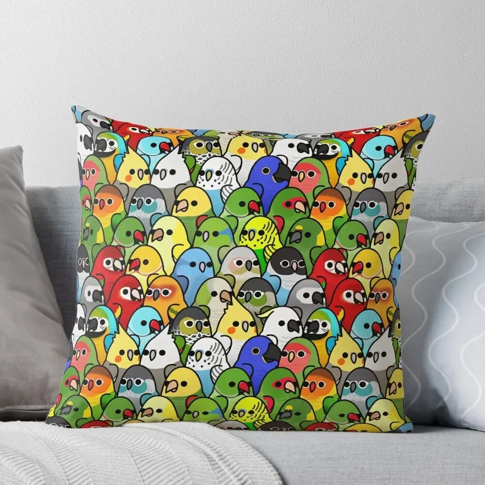 Too Many Birds! Bird Squad Classic Throw Pillow Pillow Cases Decorative christmas supplies Cushions Cover Pillow