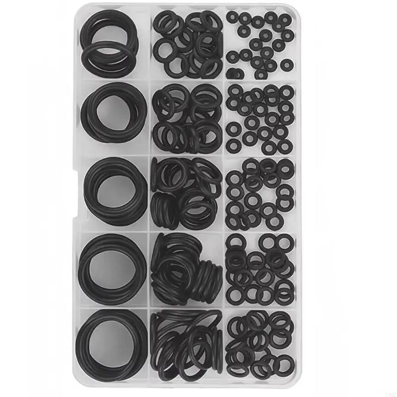 200pcs 15 tamanhos o Rings ARRUNAÇÃO VELAÇÃO BORRAGEM BORRACIONAL PARA ENCOMENTO PARA ENCIMENTO PARA ENCIMENTO, GAS, E