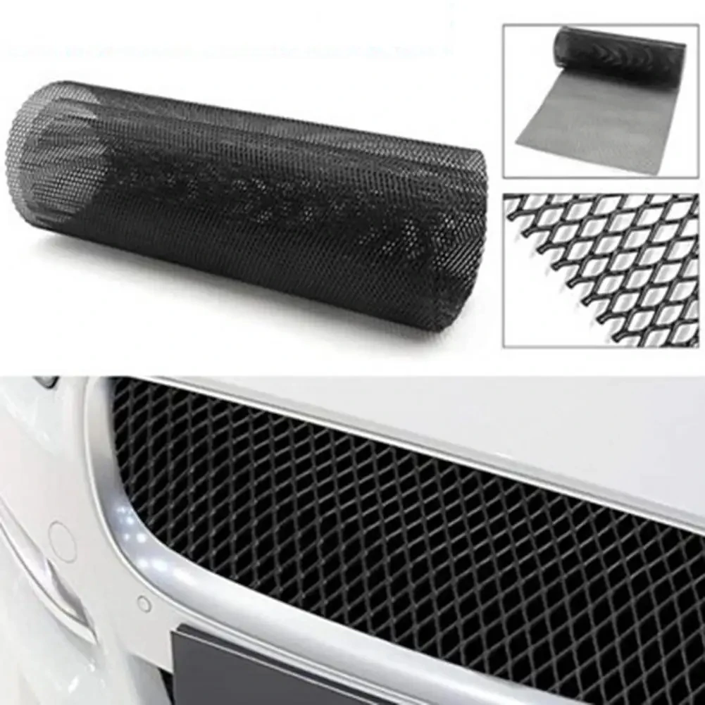 100cmx33cm Aluminum Alloy Car Grille 3x6mm Rhombus Grids Vehicle Grill Mesh Sheet Vehicle Grill Mesh Sheet Front Mesh Grille