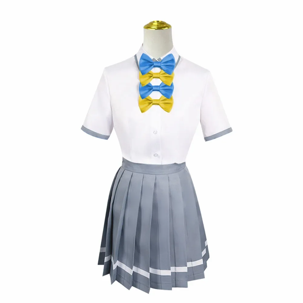 Yanami Anna Cosplay Costume Anime Too Many Losing Heroines Costume Wig Socks Anna JK School Uniform For Young Girls