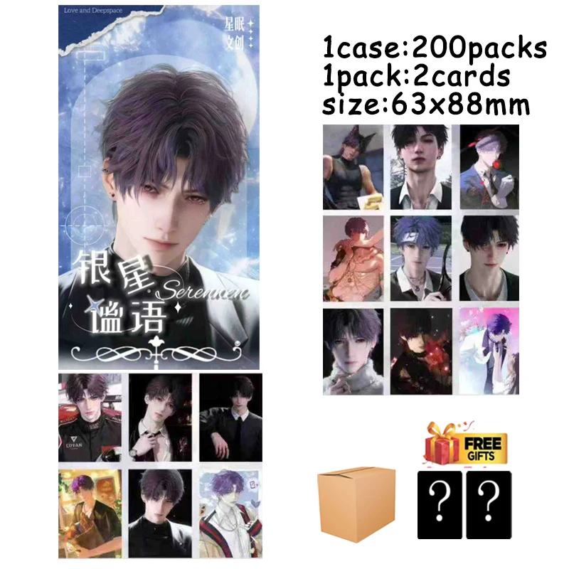 

Love And Deepspace Star Sleep Cultural Silver Star Whisper Collection Cards Wave2 400 Designs 63x88mm Anime Art Gift