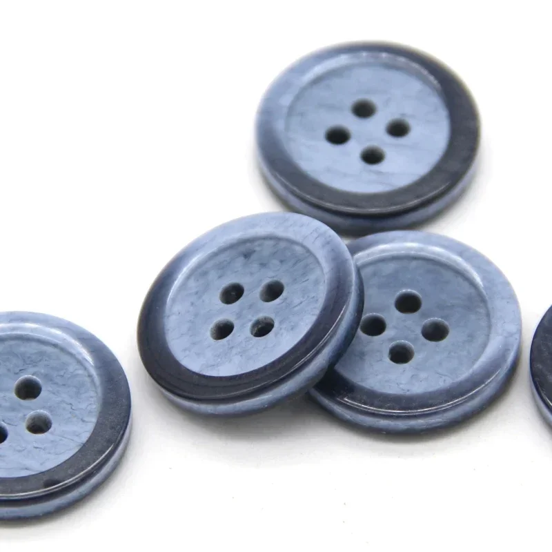 15mm 20mm Blue Gradient Resin Suit Buttons For Clothing Men Coat Jacket Garment Decorative Handamde Sewing Accessories Wholesale