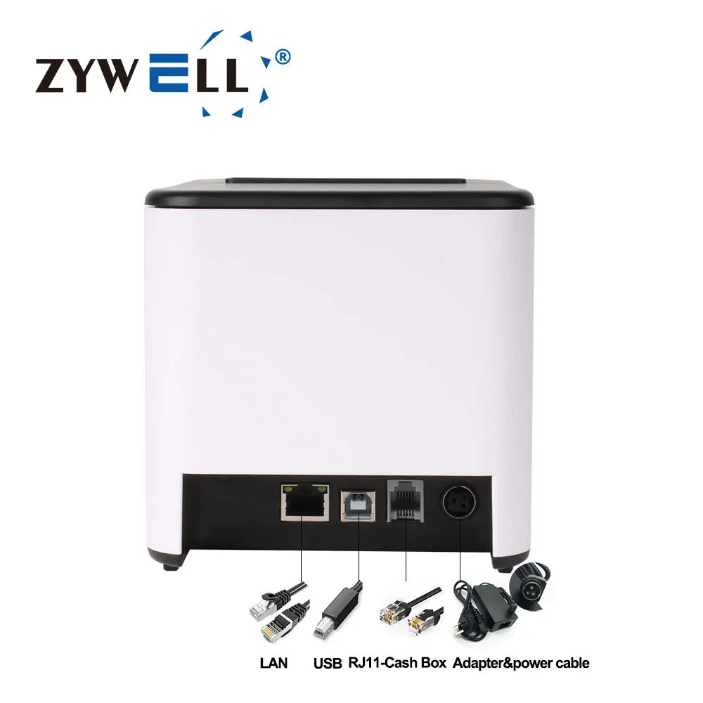 Новый настольный мини-принтер ZYWELL ZY-Q821 (80 мм) для печати чеков, термопринтер для малого бизнеса, POS-принтер 2026 года