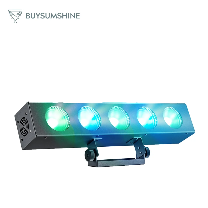 buysumshine five eyes cob matrix lamp par light wall wash luz de palco para dj disco party casamento led rgbw dmx512 60w 01