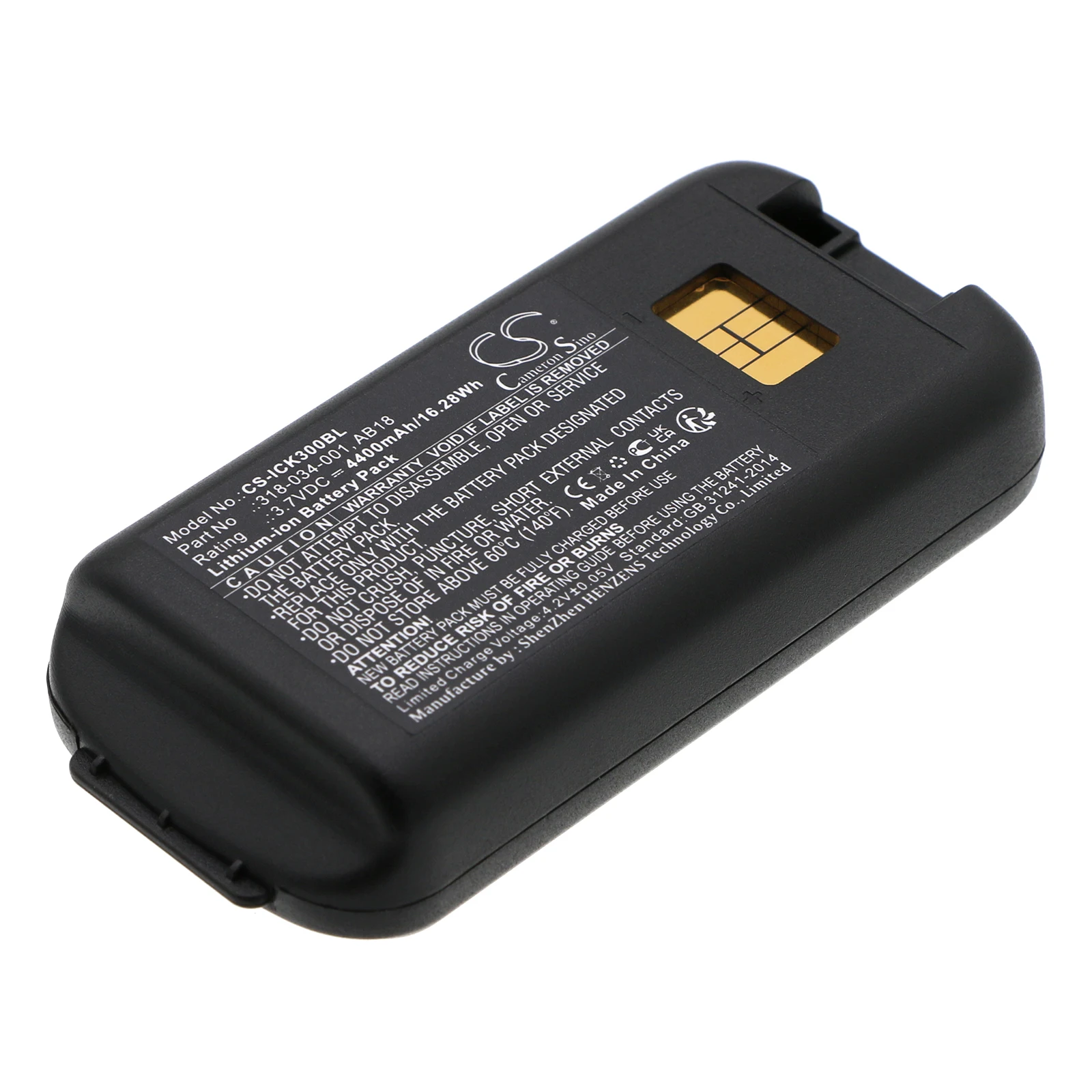 Batería de Iones de Litio para Escáner de Códigos de Barras Intermec, 3.7V 4400mAh, Modelos Compatibles: CK3, CK3A, CK3X, CK3R, CK3C, CK3C1, CK3N, CK3N1, EDA61K, CK3B