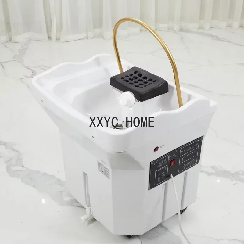 Water Circulation Shampo Sink Portable Stylist Head Spa Hair Wash Basin Chair Move Shampouineuse Furniture MQ50SC