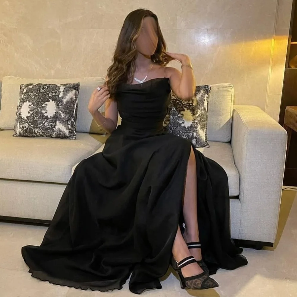 

Customized Casual Classic Organza Pleat Draped A-line Strapless Long Dresses Bespoke Occasion Dresses Matching Sizes Available