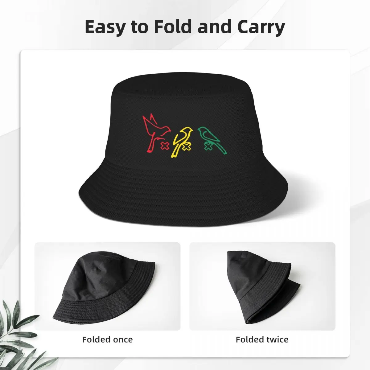 Custom Ajax Bob Marley Bucket Hat Men Women Fashion Summer Outdoor Sun Amsterdam 3 Little Birds Fisherman Cap