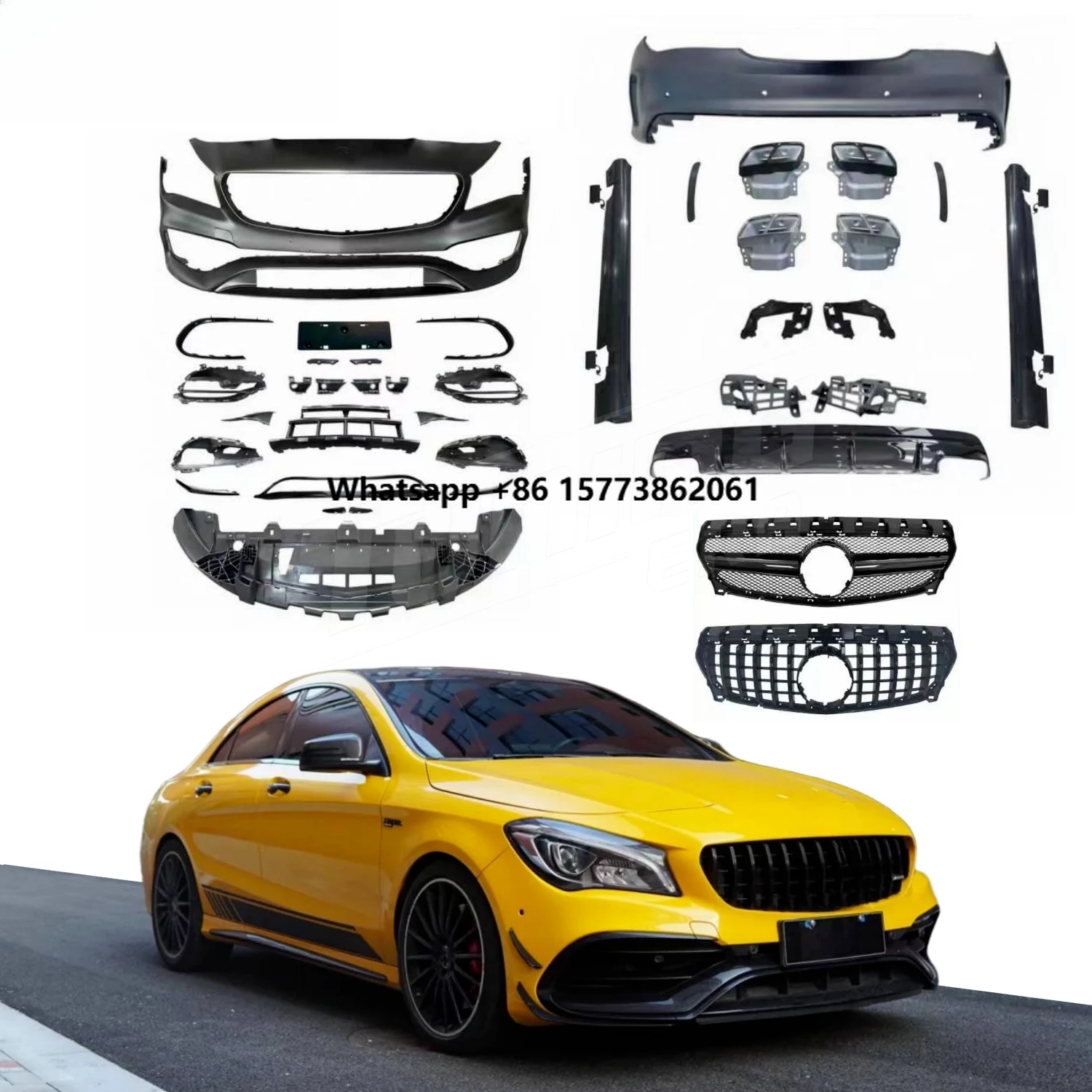 

Car Conversion Kit for CLA Class W117 CLA180 CLA200 CLA250 2014-2019 Upgrade CLA45 Exterior Full Body Kit
