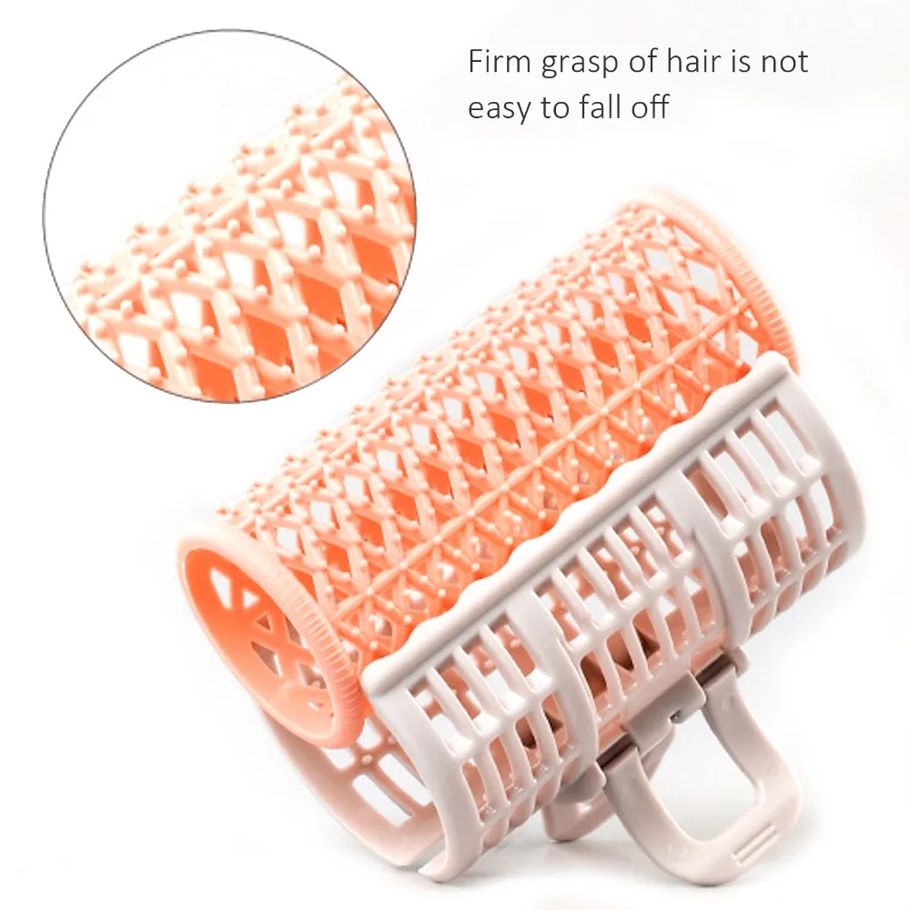 6Pcs Reusable Air Bangs Hair Roller No Heat Self Grip Hair Roller Curlers Portable Spring Clip Air Bang Curlers DIY Hairdressing