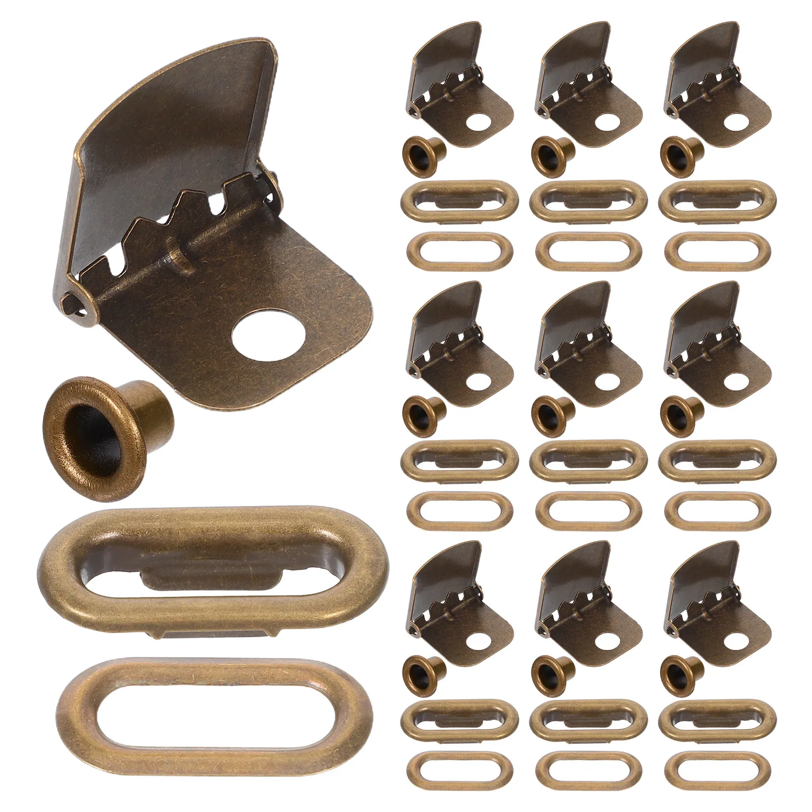 50Sets Metal Hat Buckle Oval Eyelet Adjustable Baseball Cap Strap Adjuster Backpack Clip DIY Supplies Hat Snap Replacement