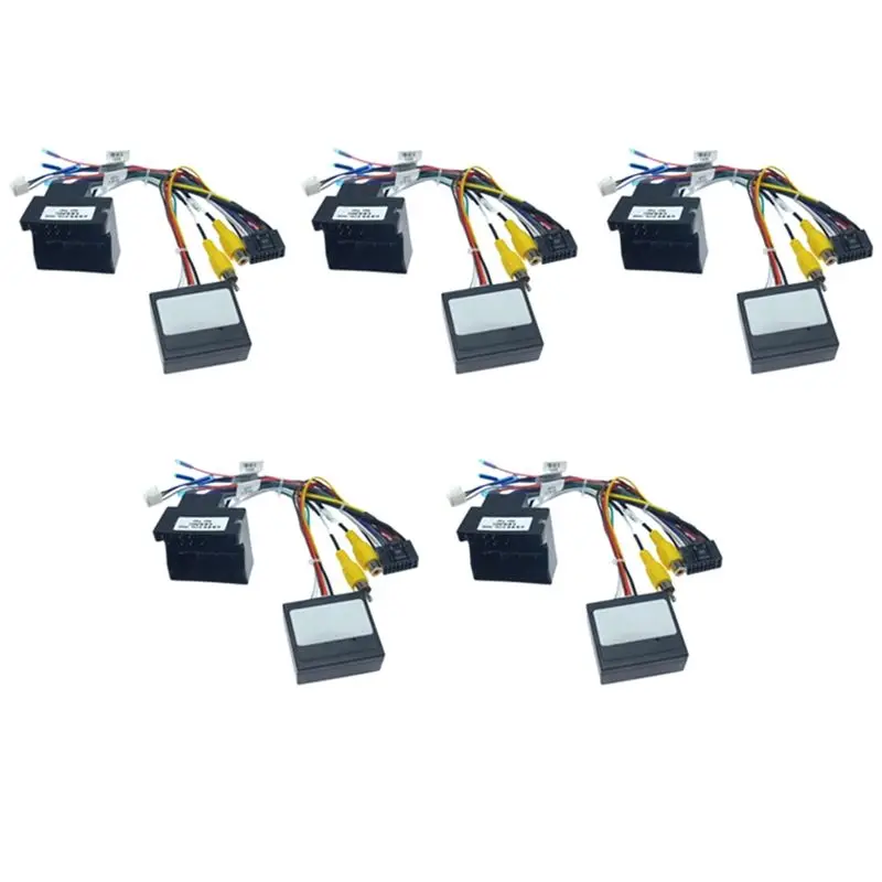 5x-car-16pin-audio-power-cord-radio-wiring-harness-with-canbus-box-for-3008-2008-citroen-c4-c-quatre-c4l-c3-xr-a99d