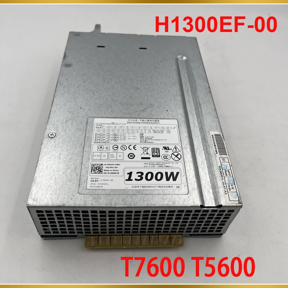 For DELL T7600 7610 1300W Workstation Power Supply H1300EF-00 H1300EF-01