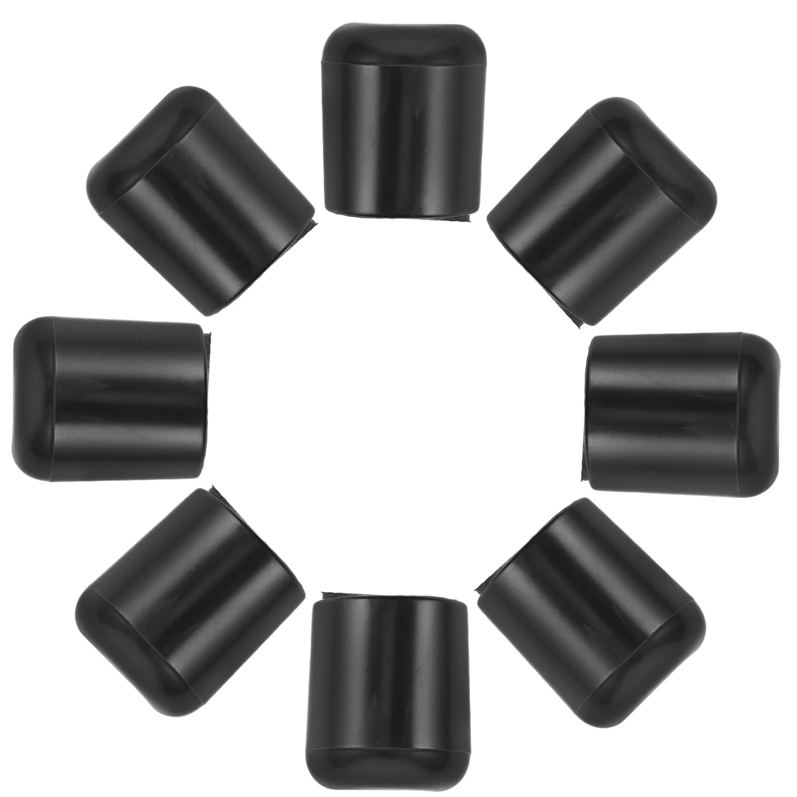 

8 pcs Round Plastic Chair Leg Caps 19Mm Durable Furniture Protectors For Tables Chairs Floor Protection Indoor Outdoor Use