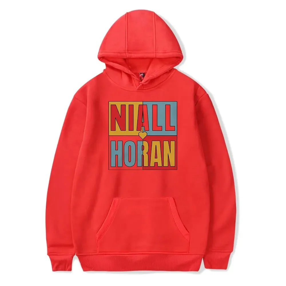 Niall Horan-Moletom unissexo Color Block, manga comprida, moletom com capuz, roupa casual, moda, homens e mulheres