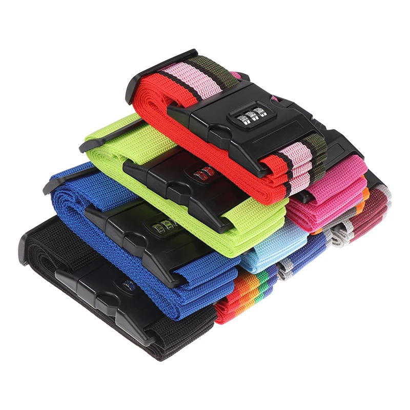 

Travel Luggage Strap Adjustable Password Lock Packing Belt Baggage Strap Bundling Belt