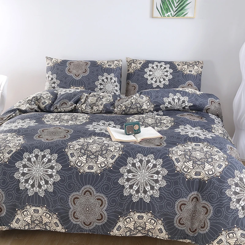 Morrocan Paisley Boho Single Duvet Cover Set Twin Full Queen Bed Linen Set