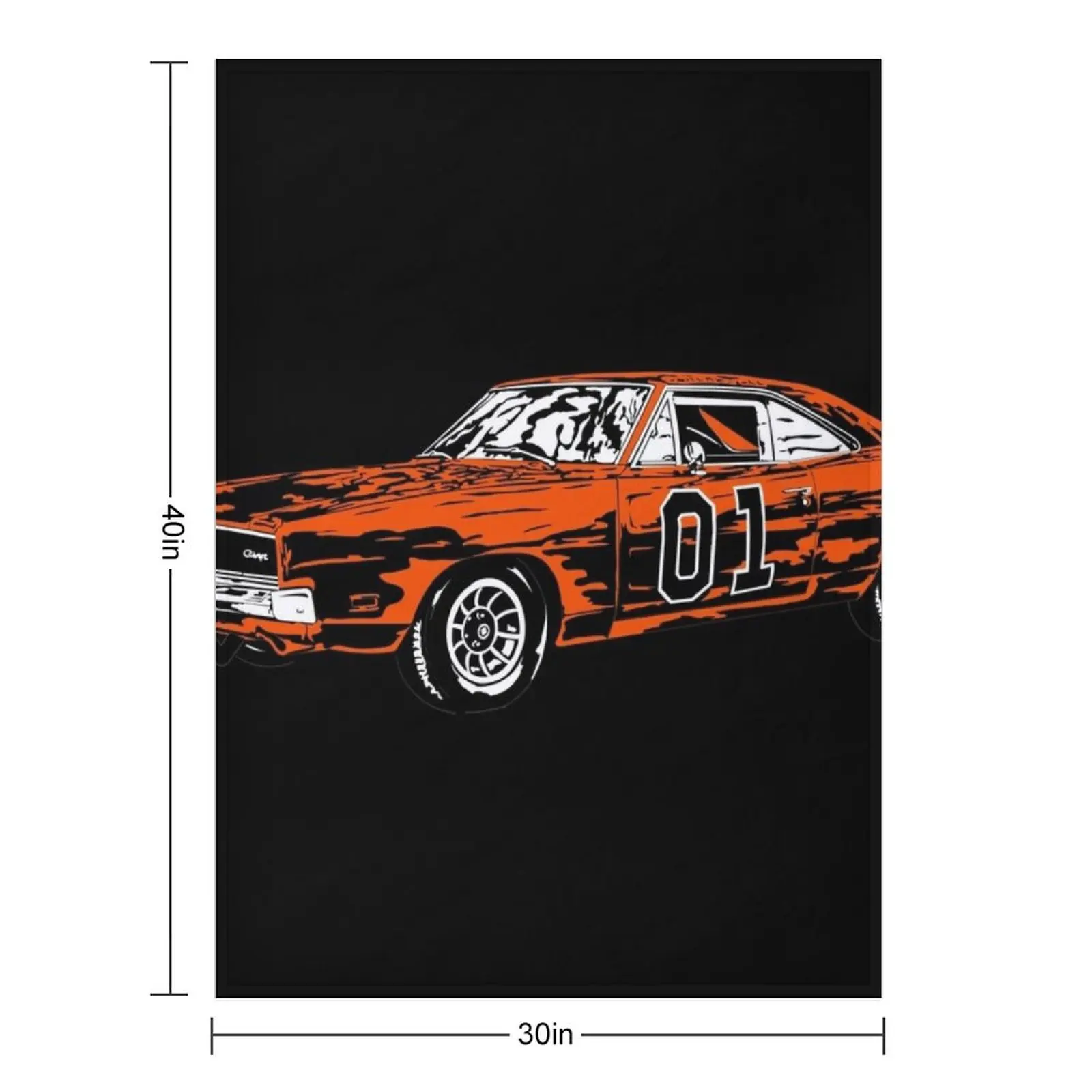The Dukes Of Hazzard General Lee Throw Blanket heavy to sleep Soft Sofas Flannels Blankets