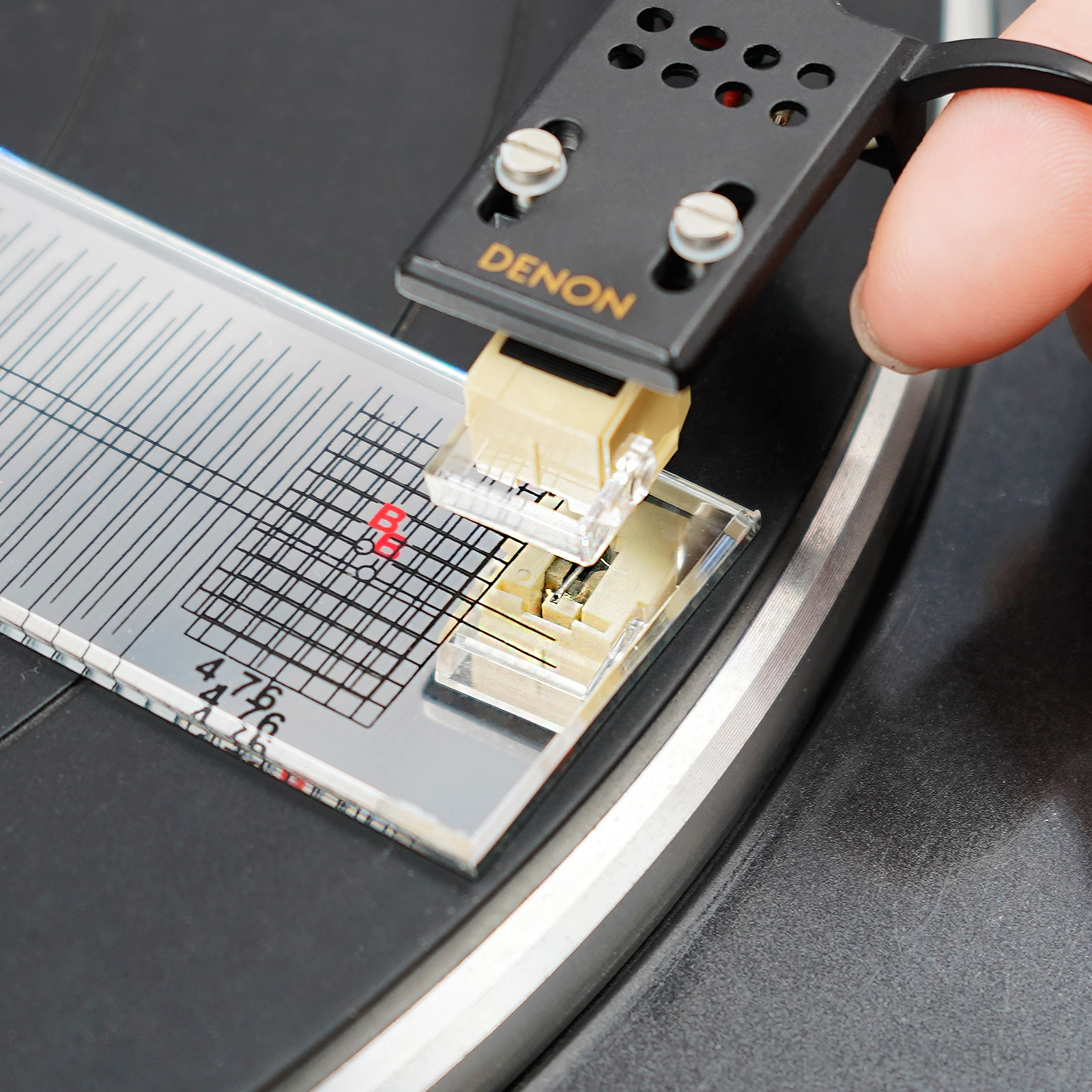 Vendita calda righello di regolazione dello specchio LP cartuccia di vinile stilo allineamento goniometro strumento di calibrazione dell'angolo accessorio fonografo