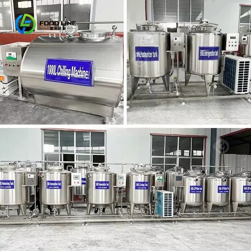 Complete small milking high productivity yogurt machine milk production line process equipment custom