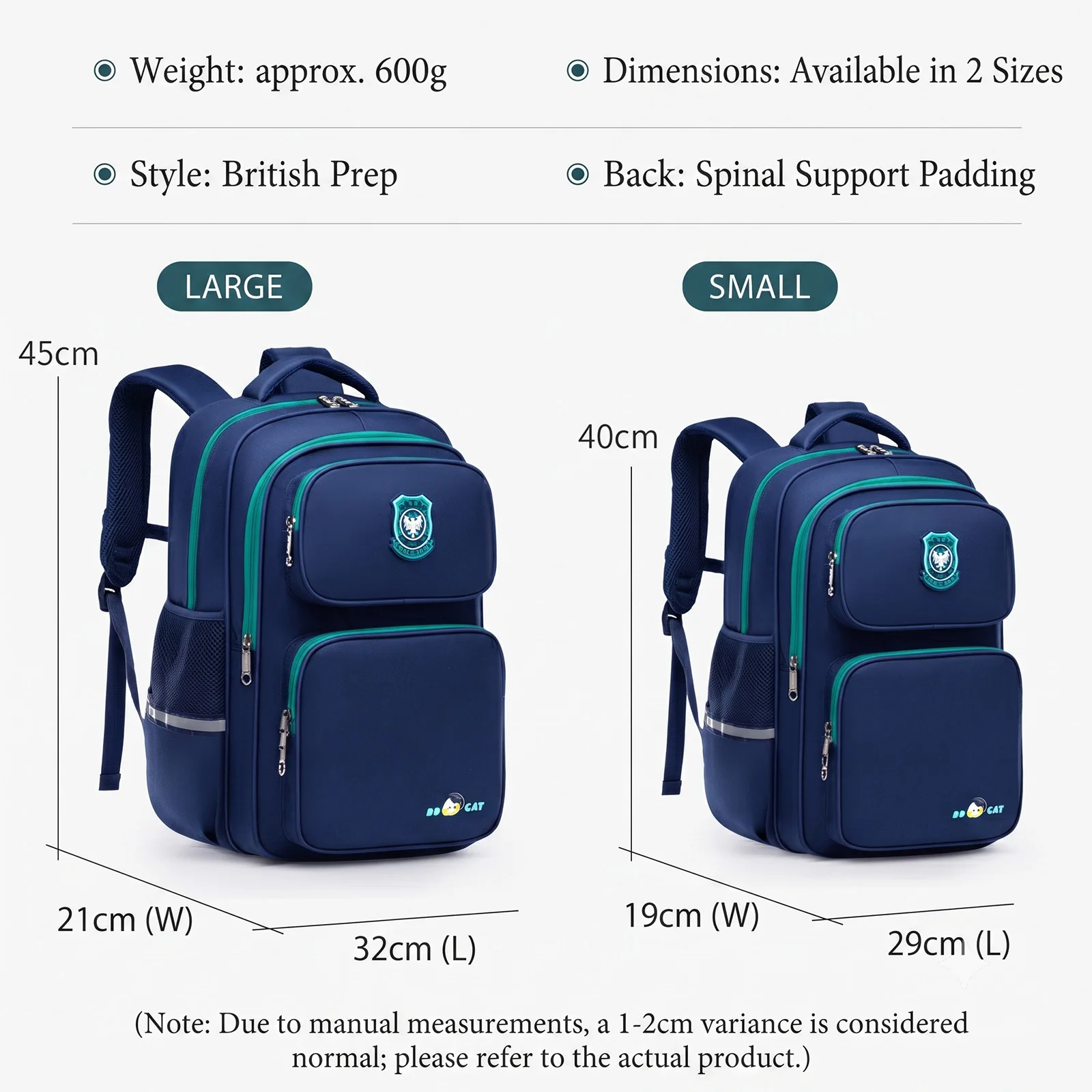 Backpack for Primary School Boys,School Bag for Training Tutoring,Large Capacity Kids Bookbag with Padded Back,Back to School