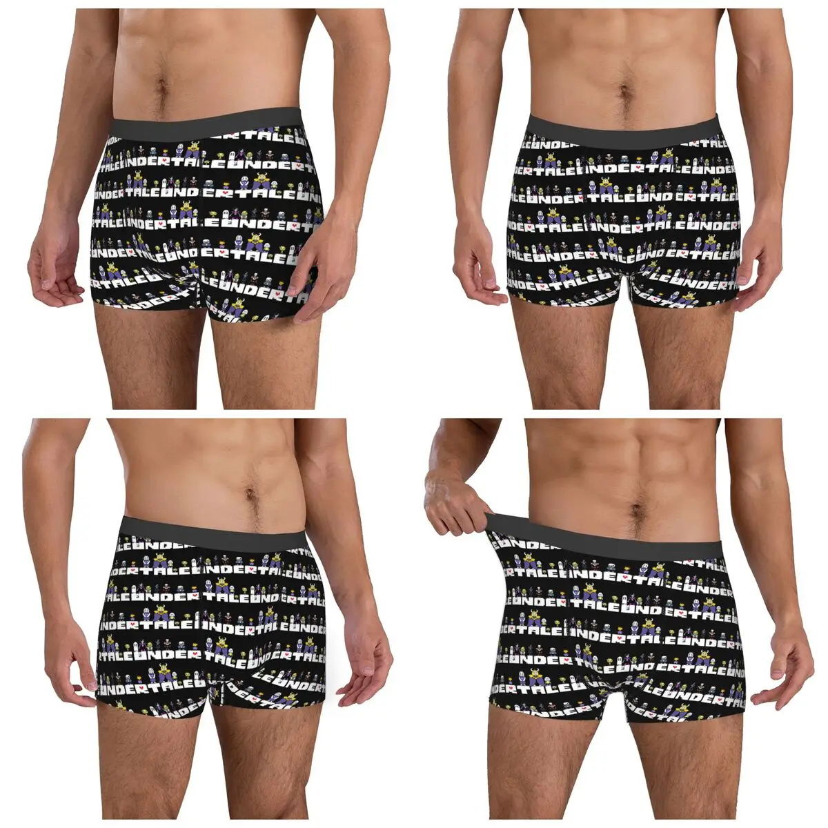 Boxer Underpants Shorts Graphic Video Game Undertale Monster Friend Panties Male Soft Underwear for Homme Man Boyfriend Gift