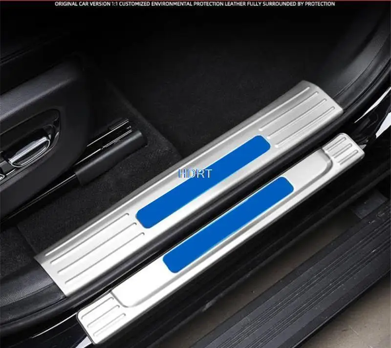 Car Stainless Steel Door Threshold Sill Guard Protector Anti-scratch Panel For GAC Trumpchi GS8 (A90) 2022 + Accessories Styling