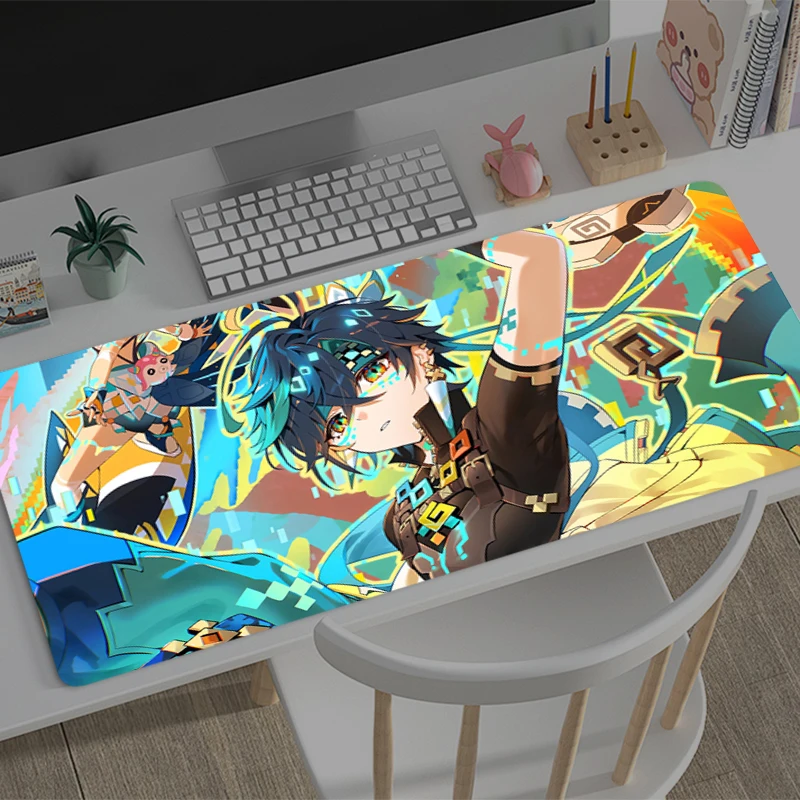 

Mousepad New Genshin Impact Kinich Large Mouse Mat MousePads Game Office Laptop Carpet Soft Anti-slip Desktop PC Anime Mouse Pad